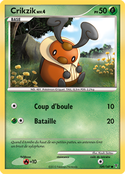 Carte Pokémon Crikzik 109/147 de la série Vainqueurs Suprêmes en vente au meilleur prix