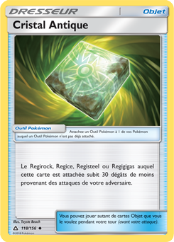 Carte Pokémon Cristal Antique 118/156 de la série Ultra Prisme en vente au meilleur prix