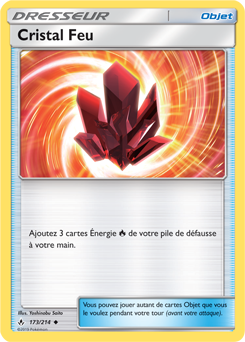 Carte Pokémon Peu commune Cristal Feu 173/214 de la série Alliance Infallible