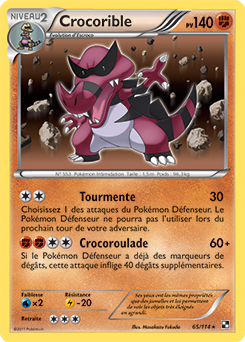 Carte Pokémon Crocorible 65/114 de la série Noir & Blanc en vente au meilleur prix