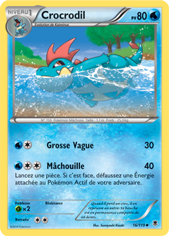 Carte Pokémon Crocrodil 16/119 de la série Vigueur Spectrale en vente au meilleur prix