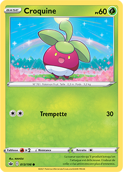 Carte Pokémon Croquine 13/198 de la série Règne de Glace en vente au meilleur prix