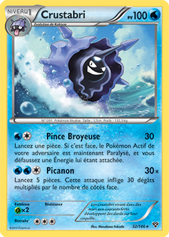 Carte Pokémon Rare Crustabri 32/146 de la série X&Y