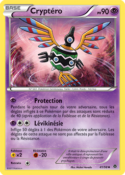 Carte Pokémon Peu commune Cryptéro 41/98 de la série Pouvoirs Émergents