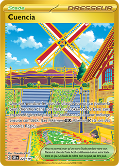 Carte Pokémon Hyper rare Cuencia 229/197 de la série Flammes Obsidiennes