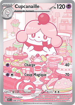 Carte Pokémon Cupcanaille 236/217 de la série Héros Transcendants en vente au meilleur prix