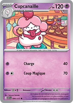 Carte Pokémon Cupcanaille 94/217 de la série Héros Transcendants en vente au meilleur prix