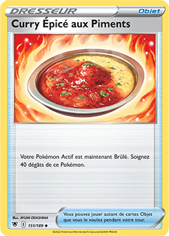 Carte Pokémon Curry Épicé aux Piments 151/189 de la série Astres Radieux en vente au meilleur prix