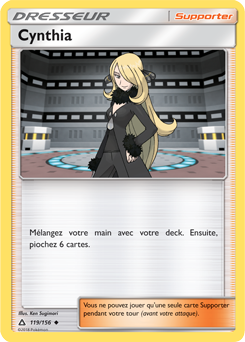 Carte Pokémon Cynthia 119/156 de la série Ultra Prisme en vente au meilleur prix