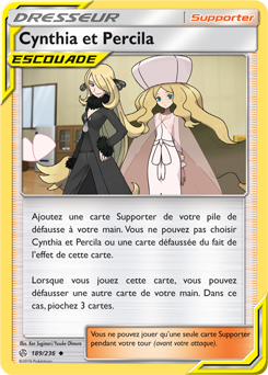 Carte Pokémon Cynthia et Percila 189/236 de la série Éclipse Cosmique en vente au meilleur prix