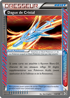 Carte Pokémon High-Tech Dague de Cristal 138/149 de la série Frantières Franchies