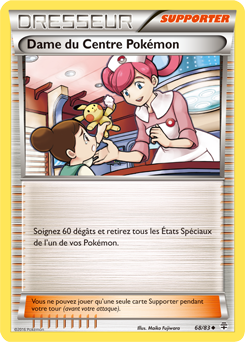 Carte Pokémon Peu commune Dame du Centre Pokémon 68/83 de la série Générations