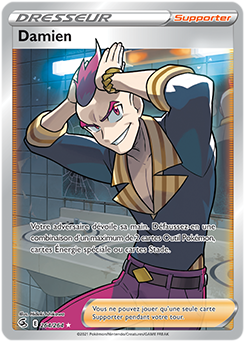 Carte Pokémon Damien 264/264 de la série Poing de Fusion en vente au meilleur prix