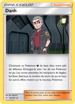Carte Pokémon Peu commune Danh 150/181 de la série Duo de Choc