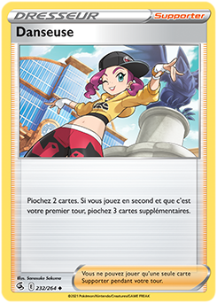 Carte Pokémon Peu commune Danseuse 232/264 de la série Poing de Fusion