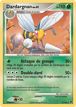 Carte Pokémon Rare Dardargnan 13/106 de la série Duels au Sommet