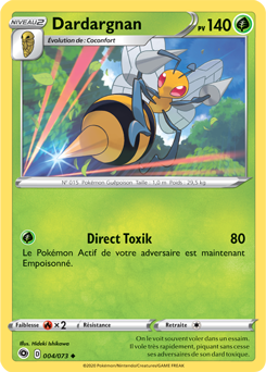 Carte Pokémon Peu commune Dardargnan 004/073 de la série La Voie du Maître