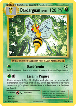 Carte Pokémon Dardargnan 7/108 de la série Évolutions en vente au meilleur prix