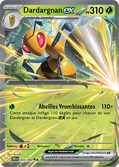 Carte Pokémon Dardargnan ex 3/86 de la série Chaos Ascendant en vente au meilleur prix