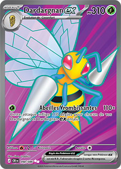 Carte Pokémon Dardargnan ex 98/86 de la série Chaos Ascendant en vente au meilleur prix