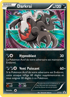 Carte Pokémon Promo Darkrai XY22 de la série Promos XY