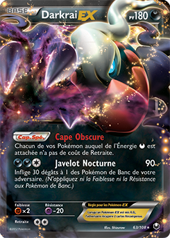Carte Pokémon Pokémon EX Darkrai EX 63/108 de la série Explorateurs Obscurs
