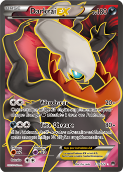 Carte Pokémon Darkrai EX 118/122 de la série Rupture Turbo en vente au meilleur prix