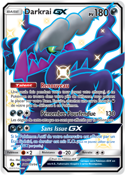 Carte Pokémon Darkrai GX SV70/SV94 de la série Destinées Occultes en vente au meilleur prix