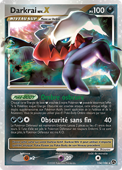 Carte Pokémon Darkrai NIV.X 104/106 de la série Duels au Sommet en vente au meilleur prix