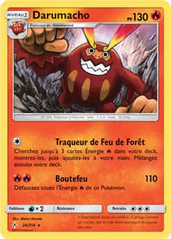 Carte Pokémon Rare Darumacho 24/214 de la série Alliance Infallible