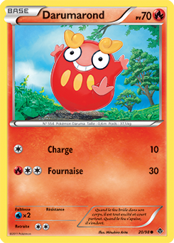 Carte Pokémon Darumarond 20/98 de la série Pouvoirs Émergents en vente au meilleur prix