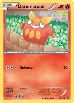 Carte Pokémon Darumarond 17/99 de la série Destinées Futures en vente au meilleur prix