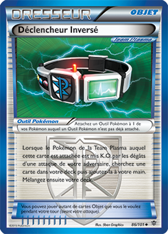 Carte Pokémon Peu commune Déclencheur Inversé 86/101 de la série Explosion Plasma