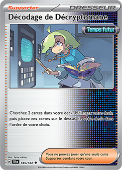 Carte Pokémon Décodage de Décryptomane 145/162 de la série Forces Temporelles en vente au meilleur prix