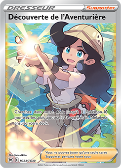 Carte Pokémon Decouverte de l'Aventuriere TG23/TG30 de la série Origine Perdue en vente au meilleur prix