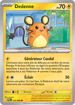 Carte Pokémon Communes Dedenne 29/88 de la série Équilibre Parfait