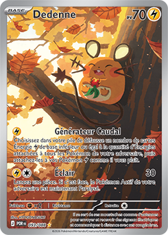 Carte Pokémon Illustration rare Dedenne 93/88 de la série Équilibre Parfait