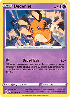 Carte Pokémon Dedenne 067/172 de la série Stars Étincelantes en vente au meilleur prix