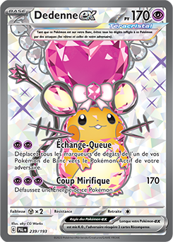 Carte Pokémon Dedenne ex 239/193 de la série Évolutions à Paldea en vente au meilleur prix