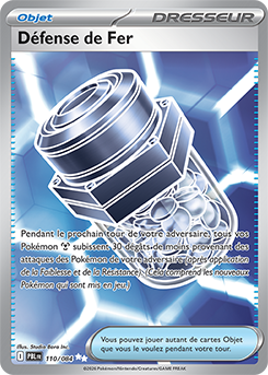 Carte Pokémon Défense de Fer 110/84 de la série Nuit Noire en vente au meilleur prix