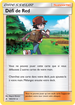 Carte Pokémon Holographique Rare Défi de Red 184/214 de la série Alliance Infallible