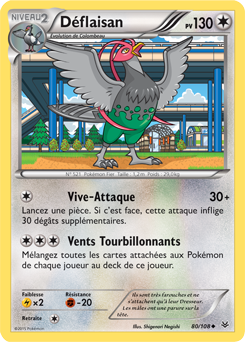 Carte Pokémon Déflaisan 80/108 de la série Ciel Rugissant en vente au meilleur prix
