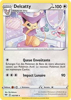 Carte Pokémon Delcatty 142/189 de la série Ténèbres Embrasées en vente au meilleur prix
