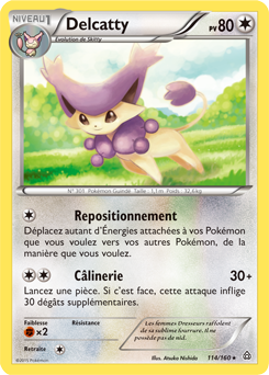 Carte Pokémon Rare Delcatty 114/160 de la série Primo Choc