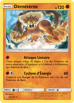 Carte Pokémon Démétéros 103/214 de la série Alliance Infallible en vente au meilleur prix