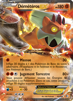 Carte Pokémon Démétéros EX 89/149 de la série Frantières Franchies en vente au meilleur prix