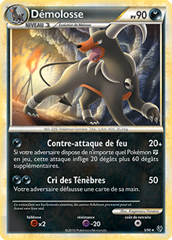 Carte Pokémon Holographique Rare Démolosse 5/90 de la série Indomptable