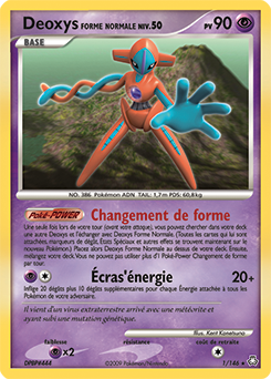 Carte Pokémon Deoxys 1/146 de la série Eveil des Légendes en vente au meilleur prix