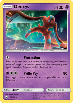 Carte Pokémon Deoxys 68/168 de la série Tempête Céleste en vente au meilleur prix