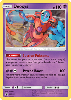Carte Pokémon Deoxys SM164 de la série Promos Soleil et Lune en vente au meilleur prix